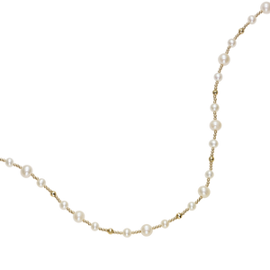 14K Pearl Neckalce 24"