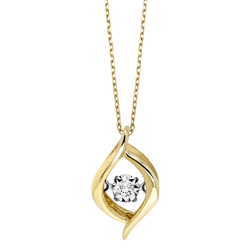 10ky Rhythm of Love Diamond Pendant