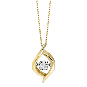 10ky Rhythm of Love Diamond Pendant