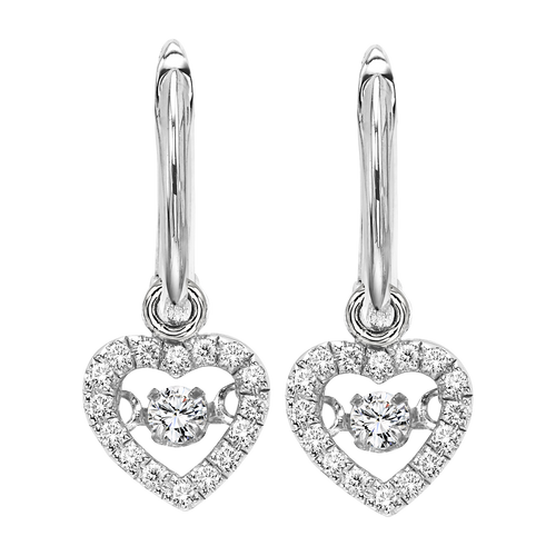 10K Diamond Rhythm of Love Earrings 1/5 ctw