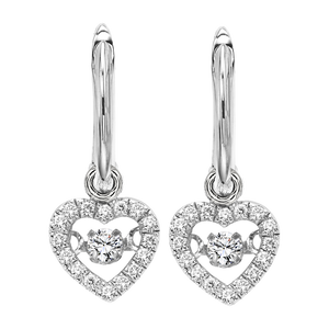 10K Diamond Rhythm of Love Earrings 1/5 ctw