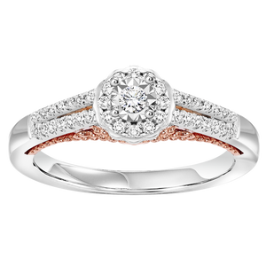 14K 1/3 ctw Engagement Ring Complete