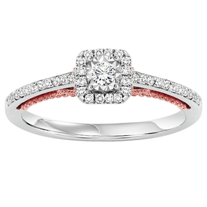 14K 1/3 ctw Engagement Ring Complete